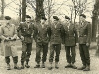 65 garde olympique  1965, Gravelle. La garde olympique : Poirier Robert, Martin, d'Encausse Hervé, Fournet Bernard, Berger, Behm Jean-Jacques.