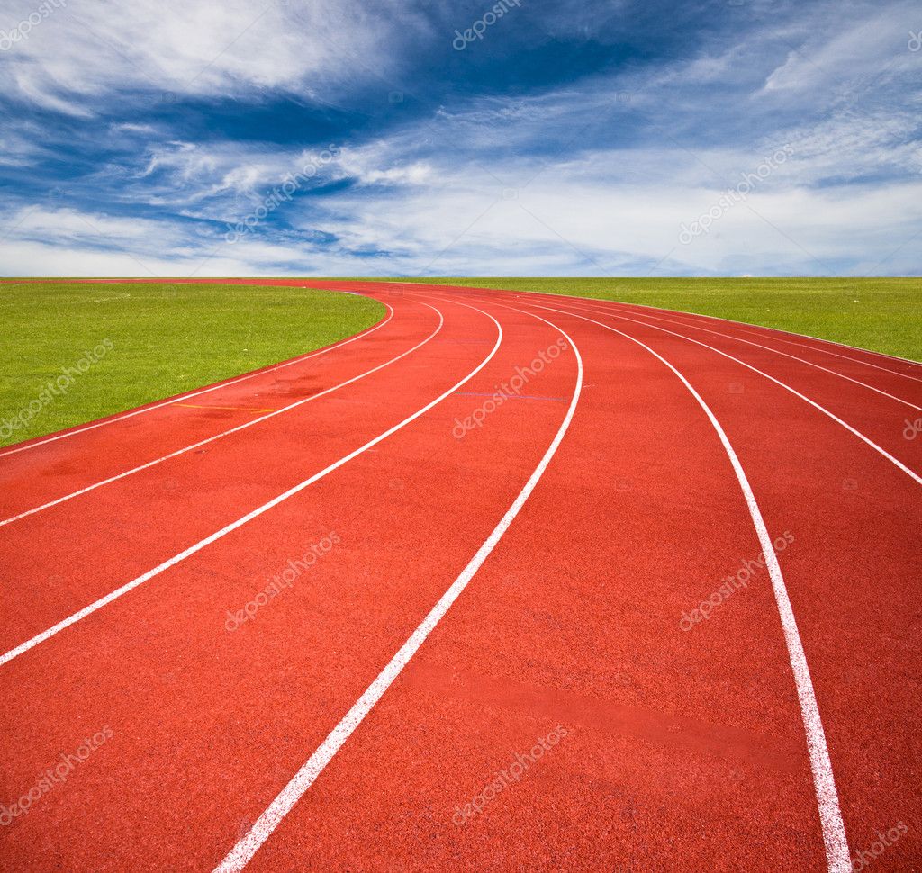 Course d’athlétisme sur piste lors d’une compétition récente